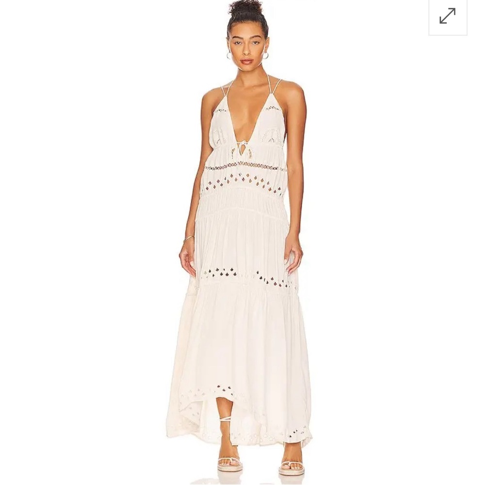 L’Acadamie Emmalyn Maxi Dress in Ivory